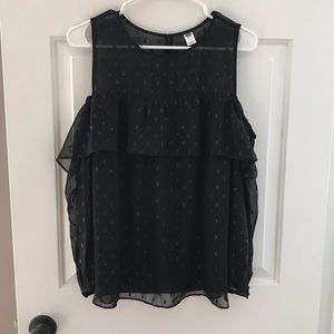 Old Navy Cold Shoulder Blouse Sz Med